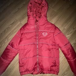 True Religion Red Buffer Jacket 