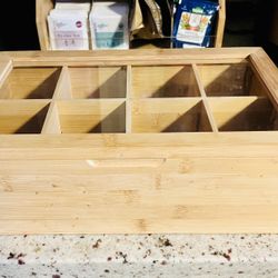 Tea Box Bamboo Wooden 