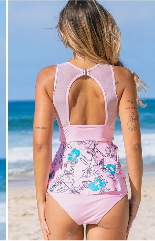 New Beachsissi Tankini Swimsuit Size XL