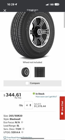 265/60R20 Tires