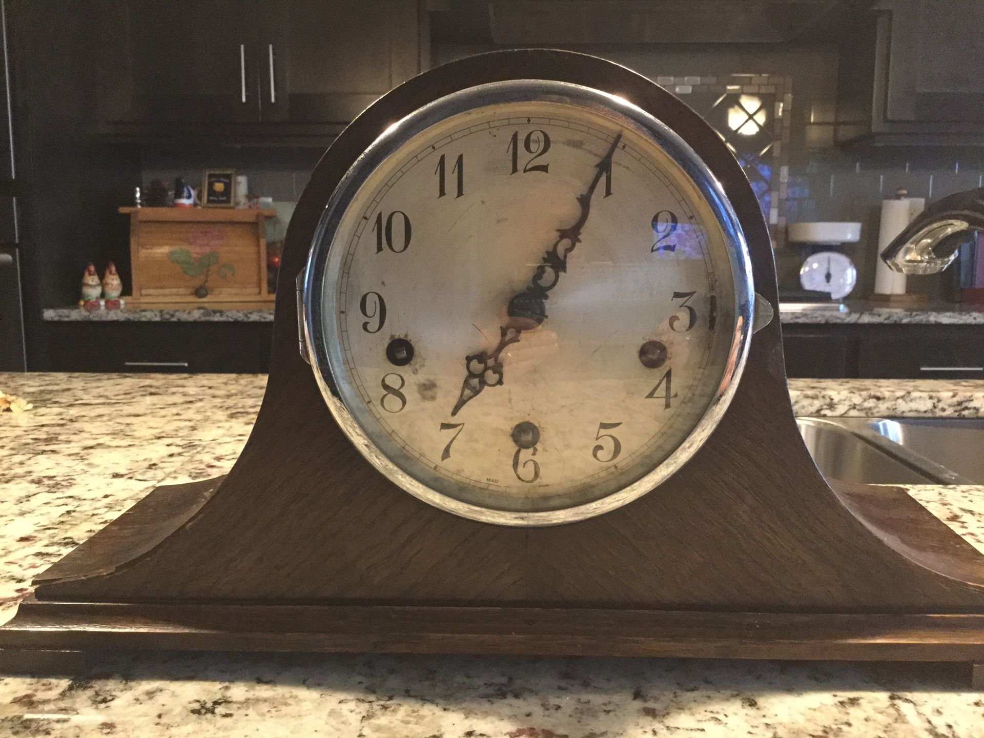 Antique British mantel clock