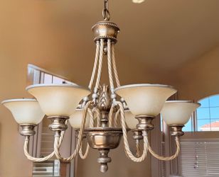 Large Elegant Chandelier 6 Lights