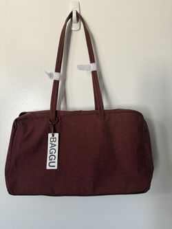 Baggu Medium Bowler Bag Mahogany Brand New 