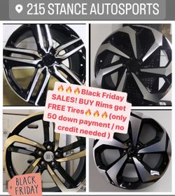 🔥🔥🔥Black Friday SALES! BUY Rims get FREE Tires🔥🔥🔥(only 50 down payment / no credit needed )