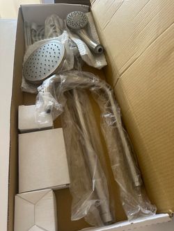 Brushed Nickel Shower System Set