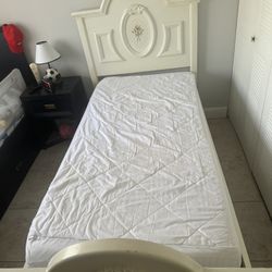 Twin Bed Frame, Mattress Included 