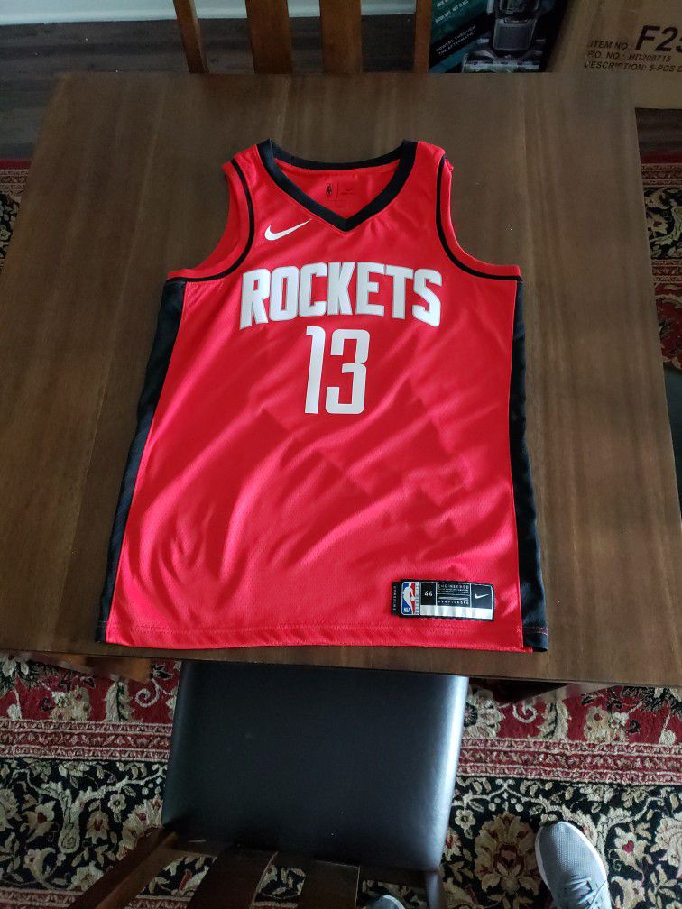 Nike Red Houston Rockets James Harden Jersey- Adult Medium/ Size 44