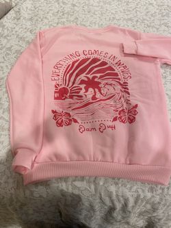 Pink Palm Sweatshirt ( L) Brand New 