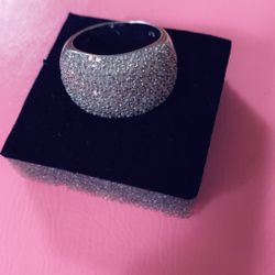 Diamond ring 14K white gold