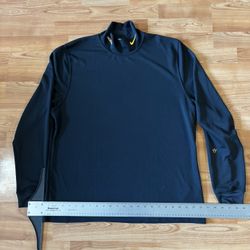 Nike Nocta drake Golf Dri-Fit Mock Neck  Sz XL Long Sleeve Shirt Black Polyester #golf #athletic tech
