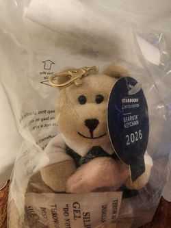 ☕ Starbucks 2026 Limited Edition Bearista Keychain Plush ☕