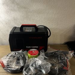 YESWELDER FLUX-135PRO MIG Flux-Core Welder – New – Complete Set With Cables & Welding Wire 