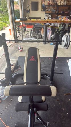 Bench and squat rack