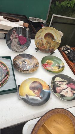 5 for all Vintage Decorative Collector Plates Set