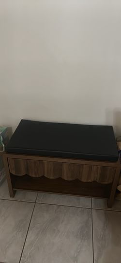 storage bench entryway wood