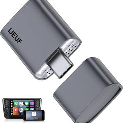 Wireless CarPlay Adapter for Apple iPhone 2025 Upgrade, Converts Factory Wired to Wireless, No Delay, Stable Connection, Mini Apple Carplay Wireless A