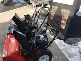Snow blowers.