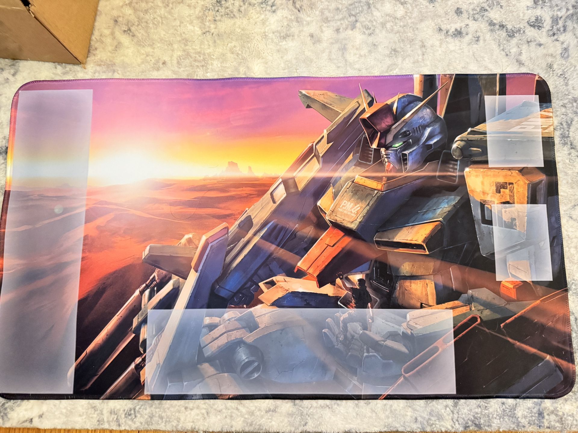 Brand NEW Gundam Playmat Stitched Edges Deskmat Desk Mat 27 X 15.5 INCHES