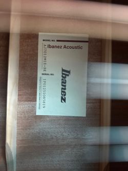 Ibanez AJ7012ME 12-String Acoustic Guitar - Like New / Como Nueva