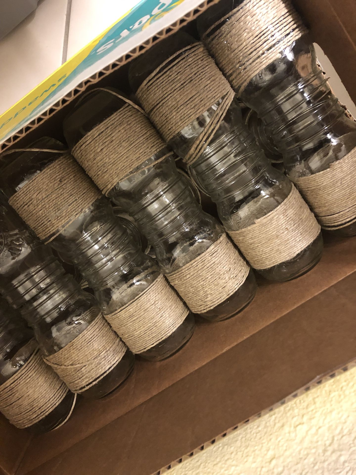 Twine Wrapped Jars