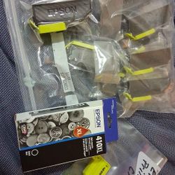 Epson brand  410 print cartridges 4 black, 3 black 410xl, 1 mag. 1  yellow $150 value🙃