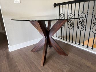 Round Glass Table