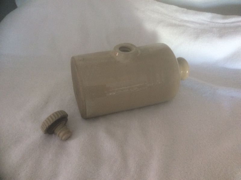 Antique hot water bottle.