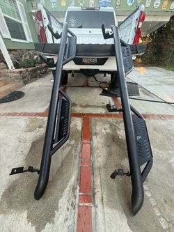 N-Fab Podium Running Boards / Side Steps – 2019–2026 Chevy Silverado Crew Cab