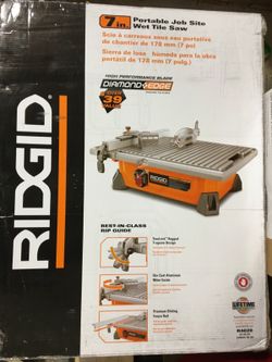 7" wet tile saw