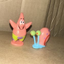 SpongeBob Squarepants PATRICK Star (arms up)  And Gary - Finders Keepers Action Figure 1”