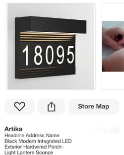 Artika Headline LED Address Wall Light