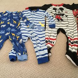 Toddler Boy onesie Pajamas 5sets