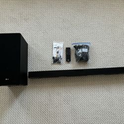 LG soundbar & subwoofer