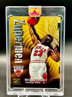1997/98 Skybox MICHAEL JORDAN “ZUPERMEN” Z-FORCE #190 CHICAGO BULLS