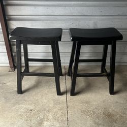 2 counter height bar chairs 24" tall