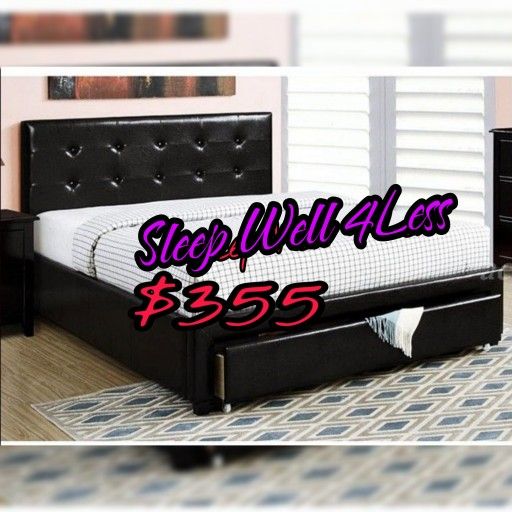 New Queen Bed With Pillowtop Mattress