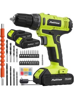 New in box 20V Cordless Drill/Driver, Electric Screwdriver - 2 Batteries