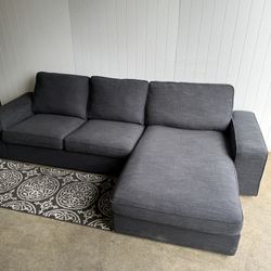 Sectional couch with chaise - FREE DELIVERY - IKEA Kivik with Reversible chaise