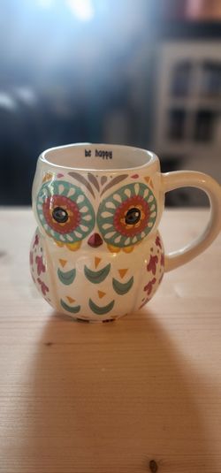 Be Happy Owl Mug 