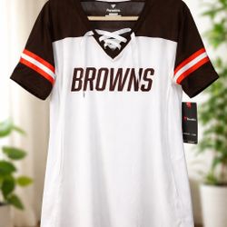 Woman Cleveland Browns Lace Shirt 2Xl