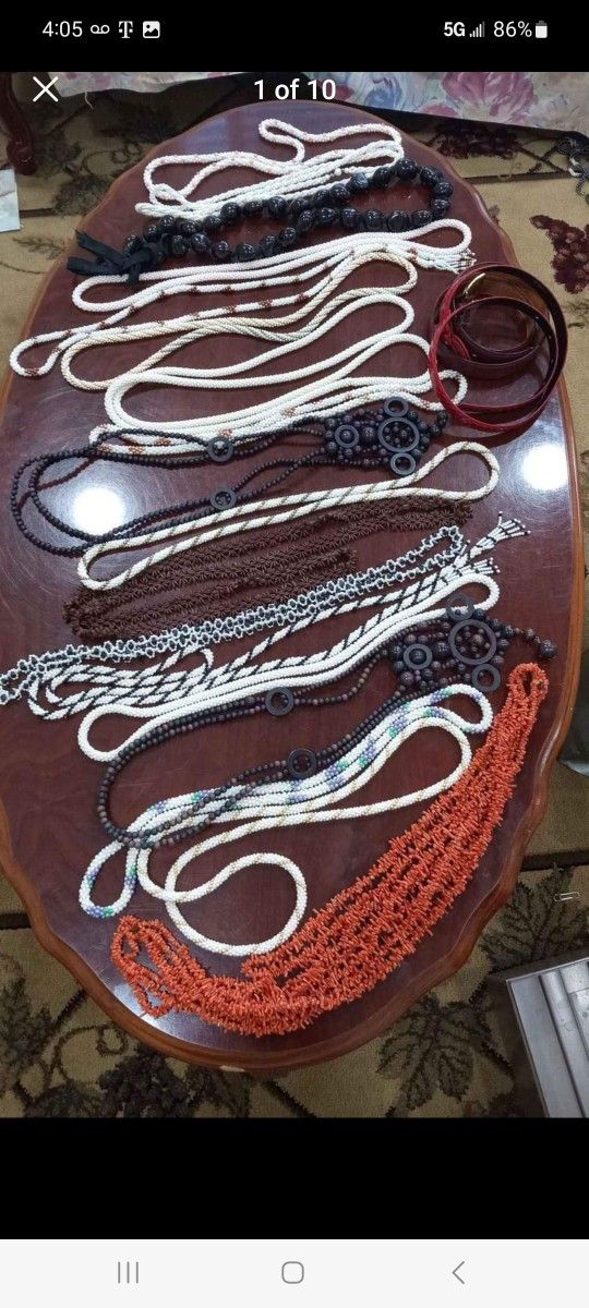 Stones , Beads Belts Necklaces 