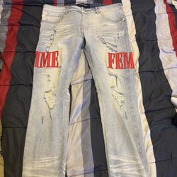 Homme Femme Jeans Size 34 70 Obo