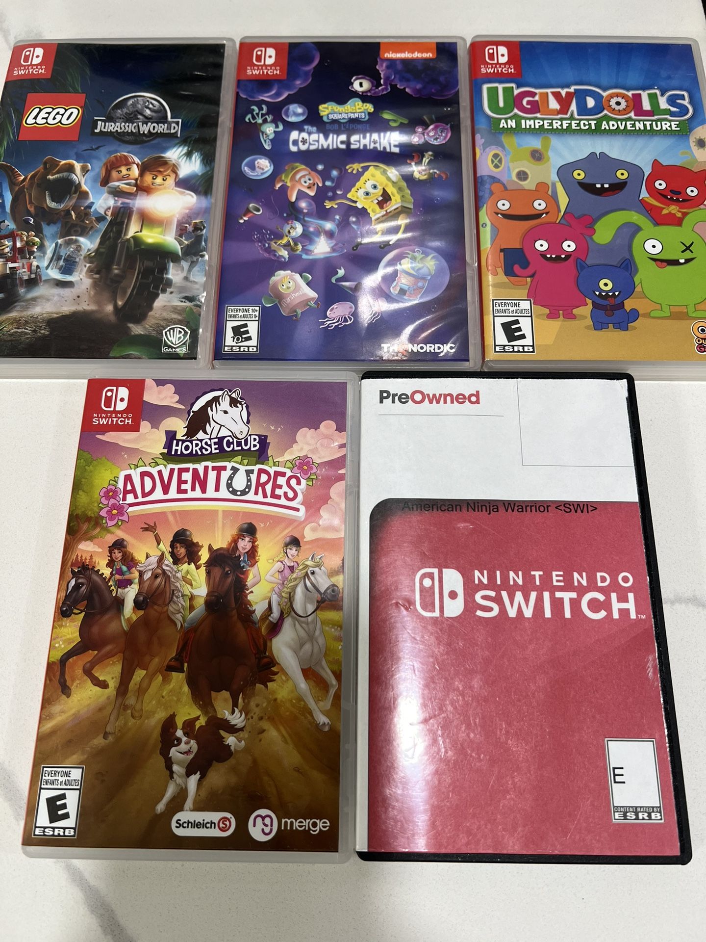 Nintendo Switch Console Video Games Super Smash Bros Kart, Animal Crossing, LEGO, SpongeBob and More