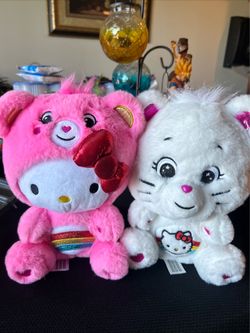 Hello Kitty and Friends x Care Bears. Set of 2. No box