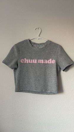 Chuu Made Gray Crop T-Shirt
