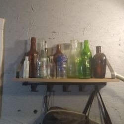Large COLLECTION of ANTIQUE BOTTLES