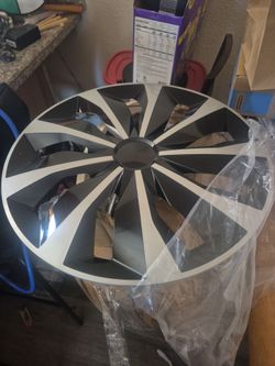 Rim hubcap.