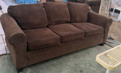 Brown couch and love seat, condition clean, we sell all the time. Delivery $40 local