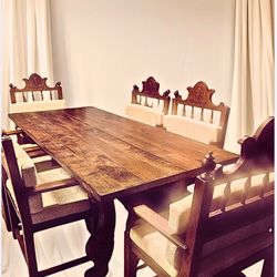 Antique Table And Chairs