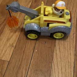 Paw Patrol Mighty Pups Super Paws Rubble Vehicle & Figure